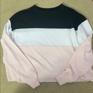 Hollister boyfriend tee long sleeve multicolor
